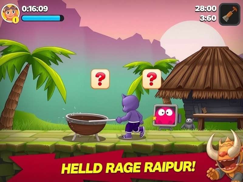 Rhino Rage Raipur Gameplay Screenshot